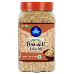 Nimbark Organic Brown Basmati Rice | Basmati Rice | Brown Rice | Basmati Brown Chawal 1kg